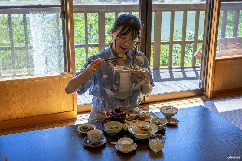 모리노카 쇼부고젠의 산채 요리